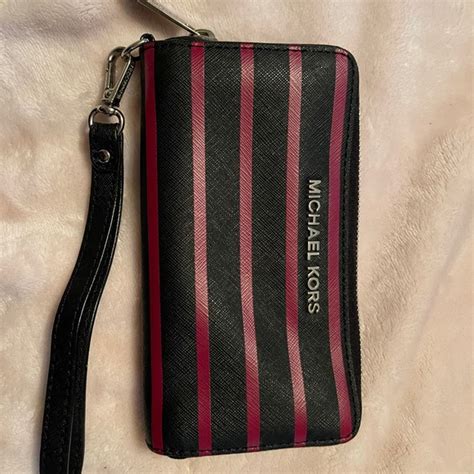 black and white striped michael kors wallet|Michael Kors women's wallet sale.